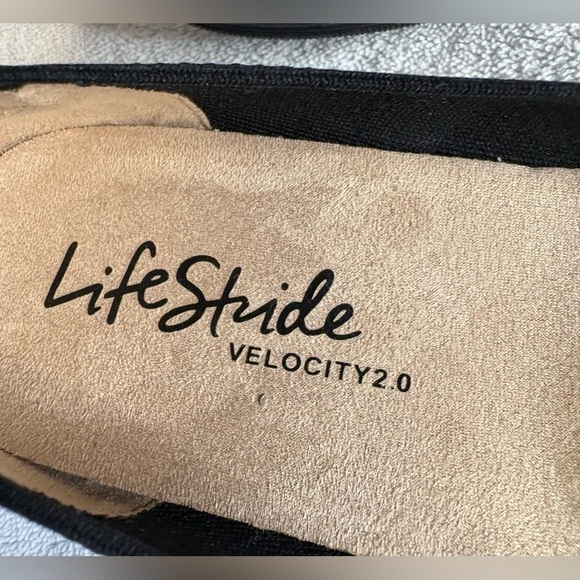 LifeStride Velocity 2.0 Black Women's Immy Ballet Flat Size 11M - Picture 6 of 9